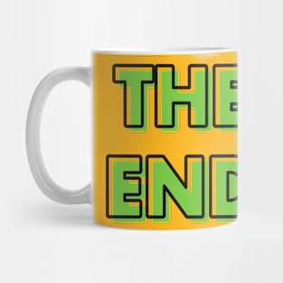 The End Typography Design Mug